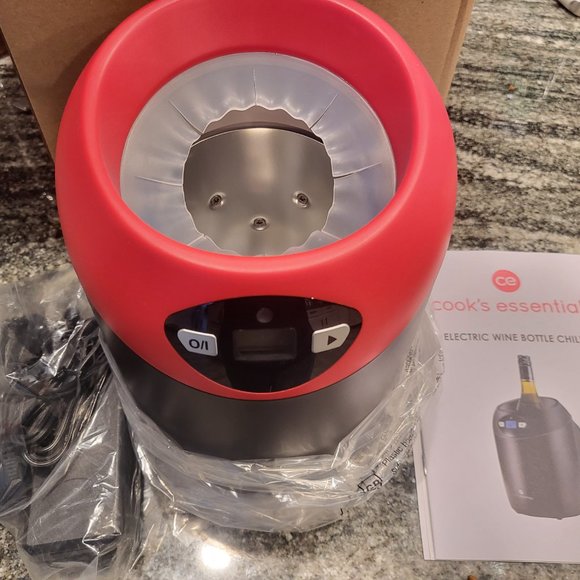 Cook's Essentials Single Bottle Electric Wine Chiller NEW IN BOX!! - Picture 1 of 4